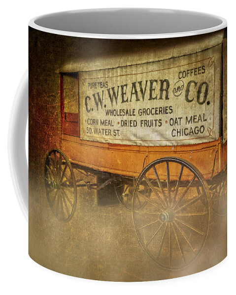 C.w. Weaver And Co. Coffee Mug featuring the photograph C.W. Weaver and Co. Wagon by Susan Candelario