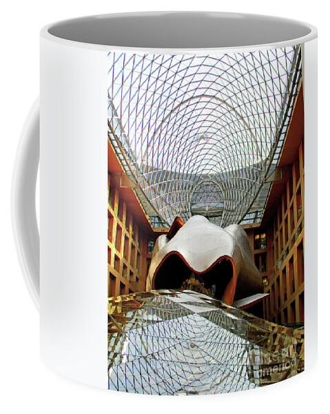 Berlin Coffee Mug featuring the photograph D Z Bank 1 by Randall Weidner