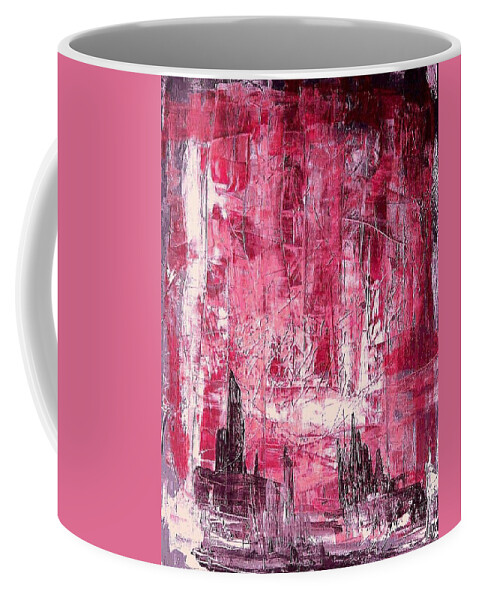 Coffee Mug featuring the painting D13 - christine II by KUNST MIT HERZ Art with heart