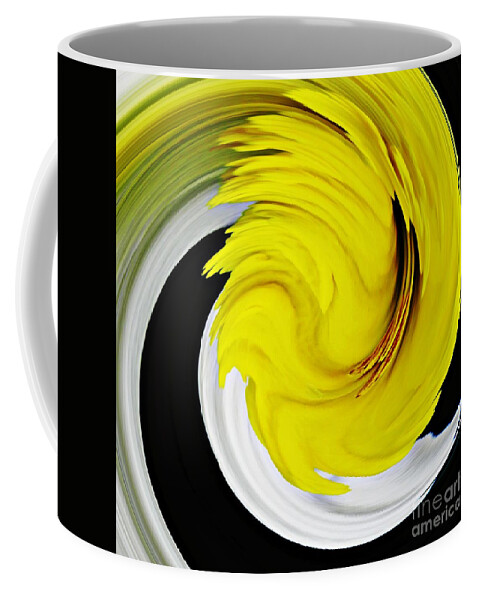 Daffodil Coffee Mug featuring the digital art Daffodil Twist by Sarah Loft