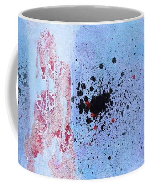 Lyrical Abstract Coffee Mug featuring the painting Daily Abstraction 218011901B by Eduard Meinema