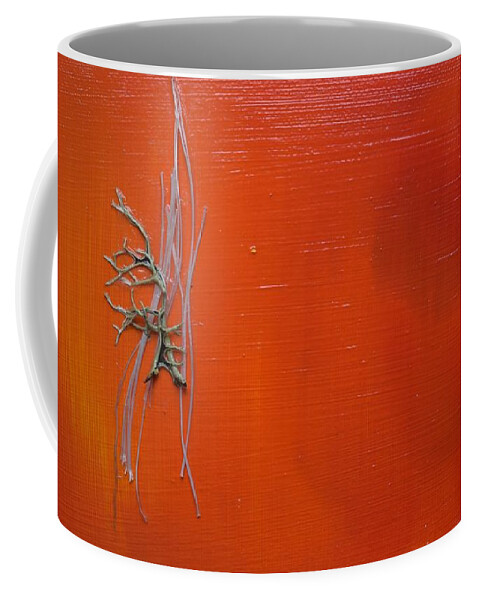 Lichen On Rope Coffee Mug featuring the photograph Daily Abstraction 218030901B by Eduard Meinema