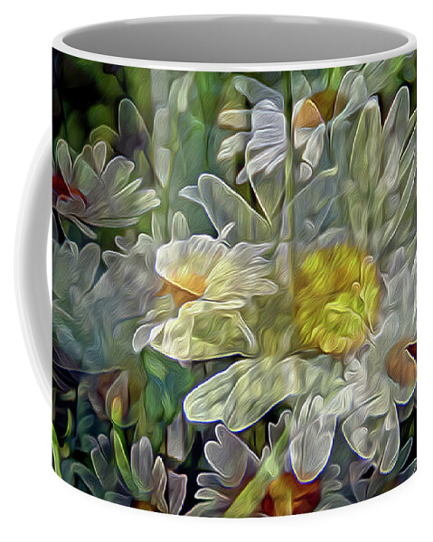 Daisy Coffee Mug featuring the digital art Daisy Mystique 8 by Lynda Lehmann