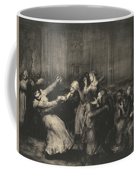 19th Century Art Coffee Mug featuring the relief Dance in a Madhouse by George Bellows