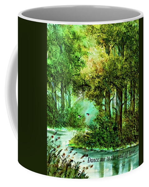 Thailand Coffee Mug featuring the painting Dance Me To The End Of Love by Steve Harrington