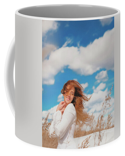 Russian Artists New Wave Coffee Mug featuring the photograph Dance with Wind by Vit Nasonov