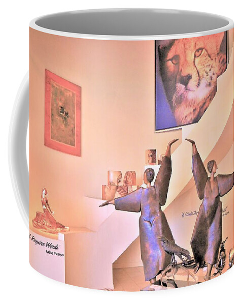 Palm Desert Coffee Mug featuring the photograph Dancers On El Paseo by Lisa Dunn