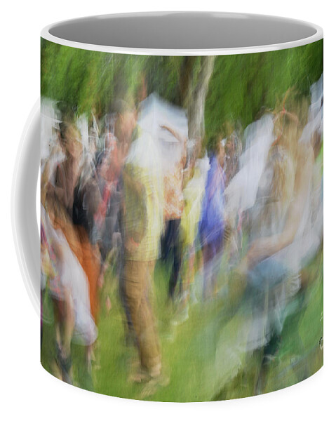 Abstract Coffee Mug featuring the photograph Dancing at the Music Festival by Kae Cheatham