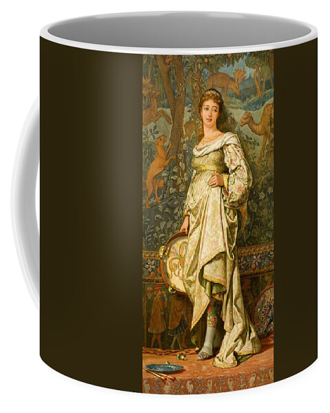 Dancing Girl Coffee Mug featuring the painting Dancing Girl by Elihu Vedder