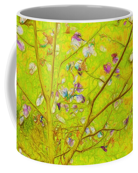 green Tree Coffee Mug featuring the photograph Dancing in the Wind 01 - 343 by Variance Collections