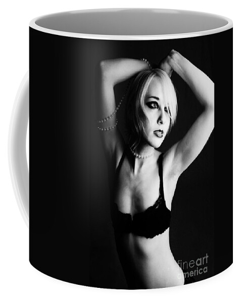 Artistic Coffee Mug featuring the photograph Dancing with Pearls by Robert WK Clark