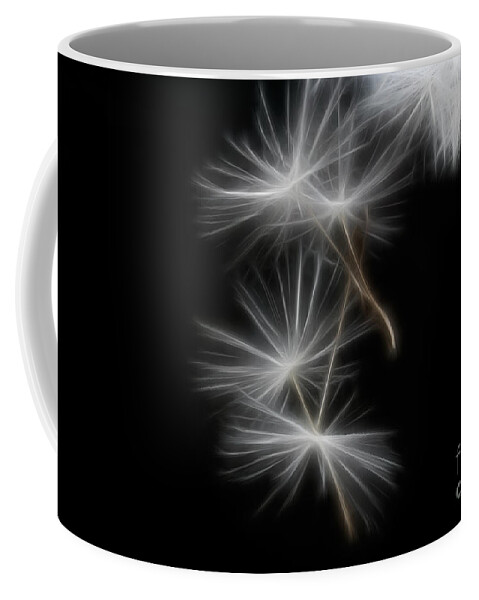 Botanical Coffee Mug featuring the photograph Dandelion Glow by Ann Garrett