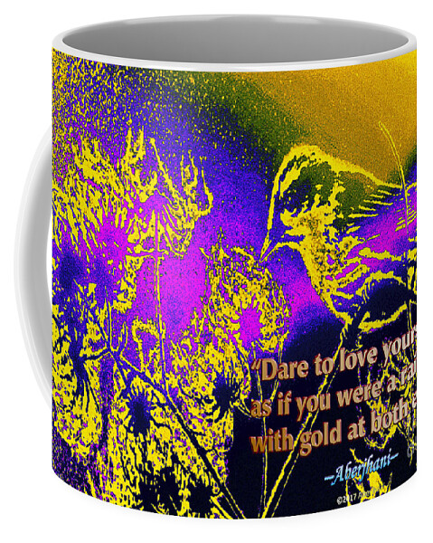 Self-respect Coffee Mug featuring the digital art Dare to Love Yourself by Aberjhani