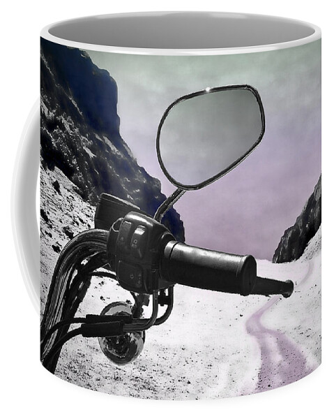 Handle Coffee Mug featuring the photograph Daredevil by Evelina Kremsdorf