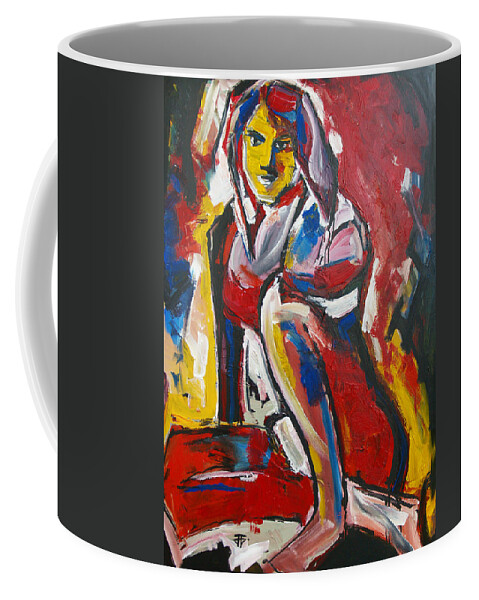  Coffee Mug featuring the painting Dark Passion by John Gholson