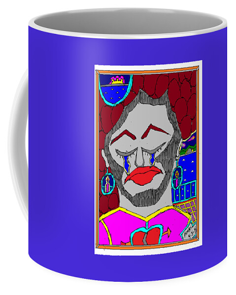 Science Fiction Coffee Mug featuring the mixed media Darky Accepting Failure by Anthony Benjamin