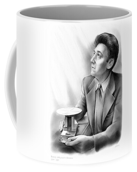 Daryl M. Chapin Coffee Mug featuring the drawing Daryl M. Chapin by Greg Joens