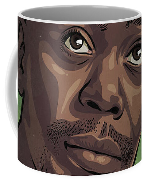 Dave Chappelle Coffee Mug featuring the drawing Dave Chappelle by Miggs The Artist