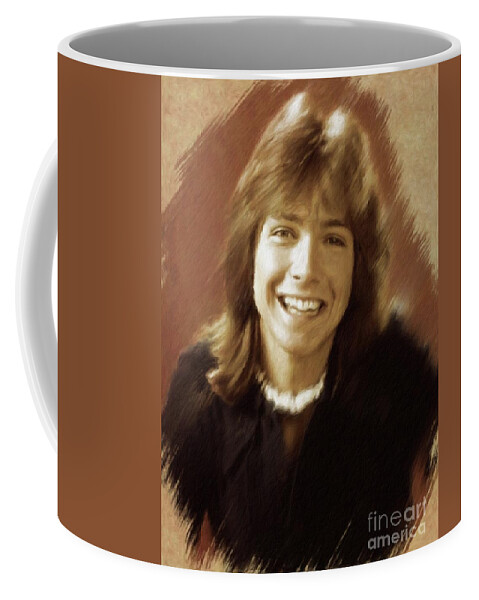 David Coffee Mug featuring the painting David Cassidy, Actor by Esoterica Art Agency