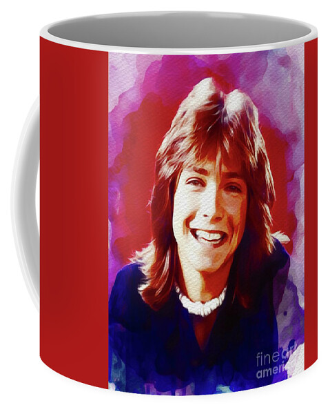 David Coffee Mug featuring the painting David Cassidy, Hollywood Legend by Esoterica Art Agency