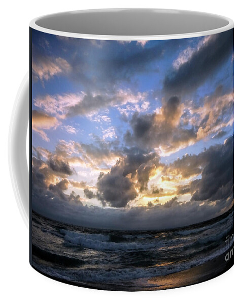 Seascape Coffee Mug featuring the photograph Dawn of a New Day Treasure Coast Florida Seascape Sunrise 138 by Ricardos Creations