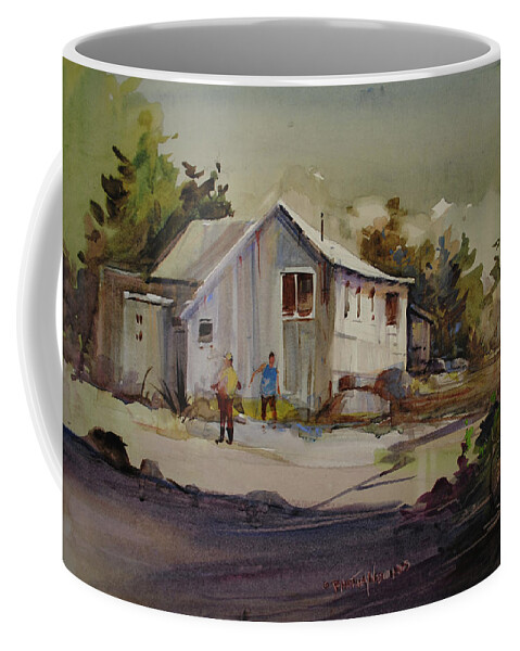 Visco Coffee Mug featuring the painting Day Break by P Anthony Visco