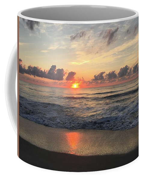 Beach Coffee Mug featuring the photograph Daybreak at Cocoa Beach by Bradford Martin