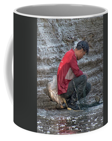 Amazon Coffee Mug featuring the photograph Day's Catch by Jessica Levant