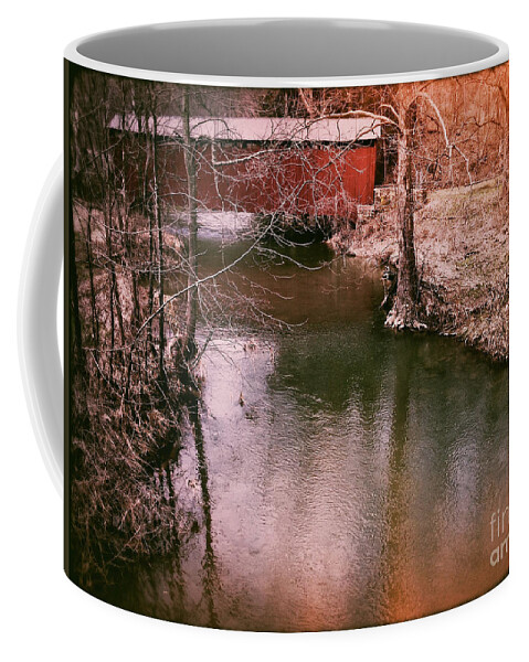 Covered Bridge Coffee Mug featuring the photograph Days Gone By by Kevyn Bashore