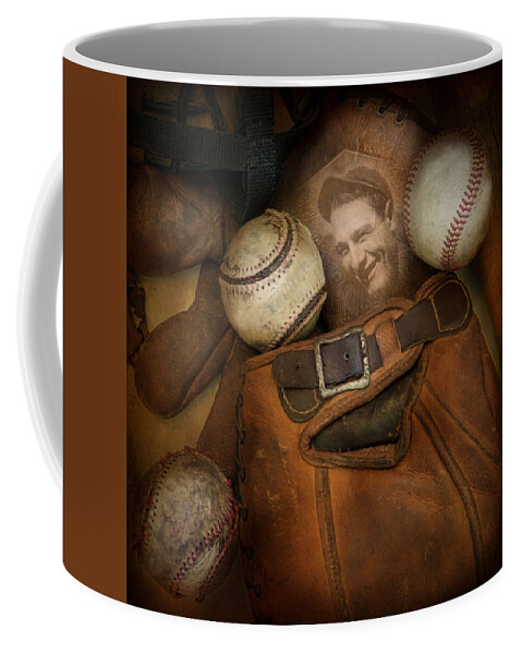 Baseball Coffee Mug featuring the photograph Days Gone By by Robin-Lee Vieira