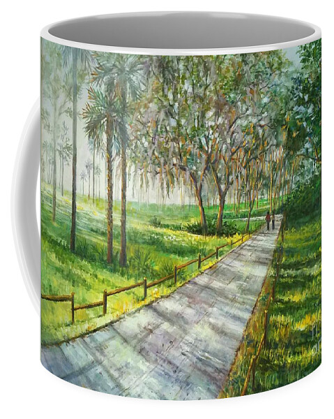  Florida Coffee Mug featuring the painting Dayspring Retreat by Lou Ann Bagnall