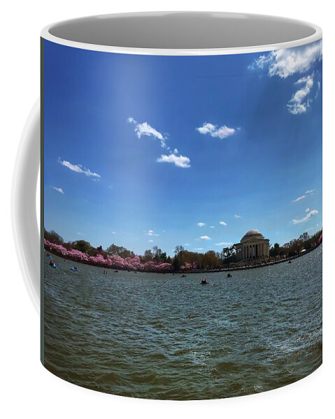 Cherry Blossoms Coffee Mug featuring the photograph DC Cherry Blossoms 2018 by Chris Montcalmo