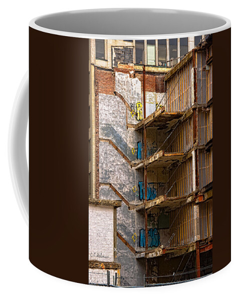 Building Coffee Mug featuring the photograph De-Construction by Christopher Holmes