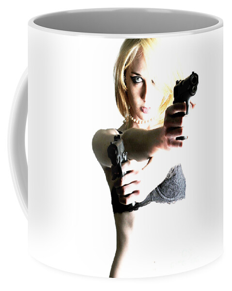 Artistic Coffee Mug featuring the photograph Deadly blonde by Robert WK Clark