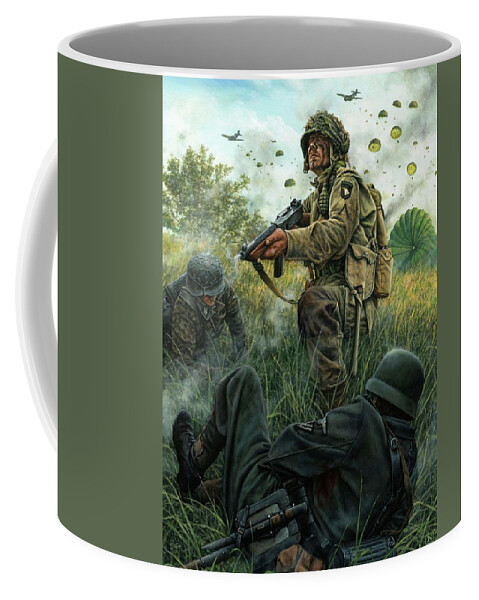 Death From Above Coffee Mug featuring the painting Death From Above by Dan Nance