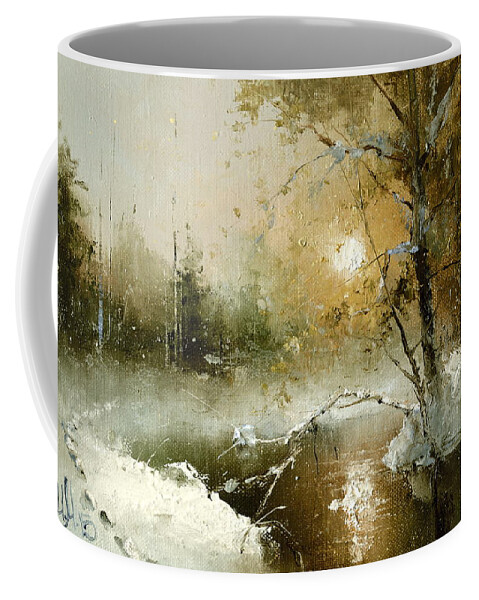 Russian Artists New Wave Coffee Mug featuring the painting December 31 by Igor Medvedev