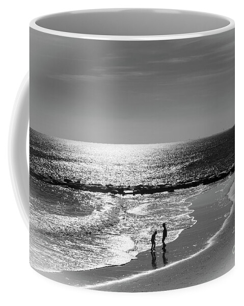 December Coffee Mug featuring the photograph December At The Jersey Shore by Judy Wolinsky