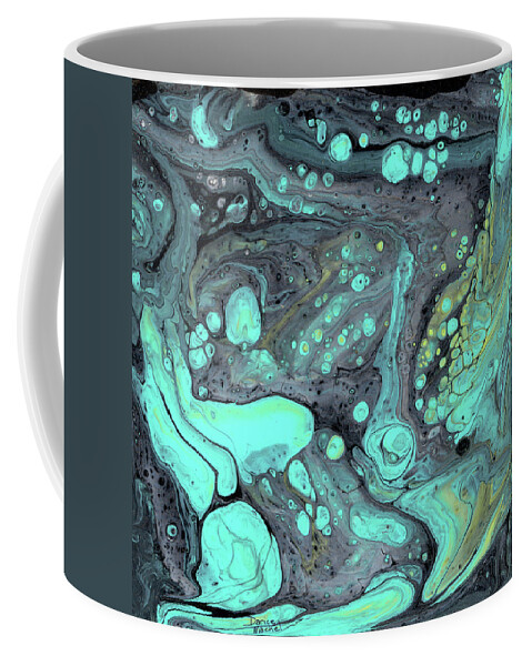 Abstract Coffee Mug featuring the painting Deep Abyss by Darice Machel McGuire
