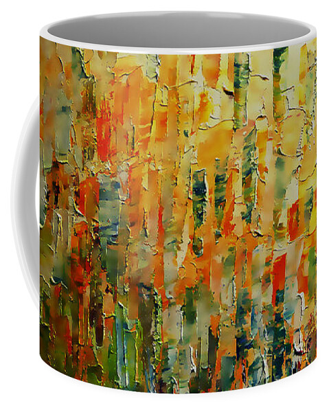 Deep Coffee Mug featuring the painting Deep Garden by Linda Bailey
