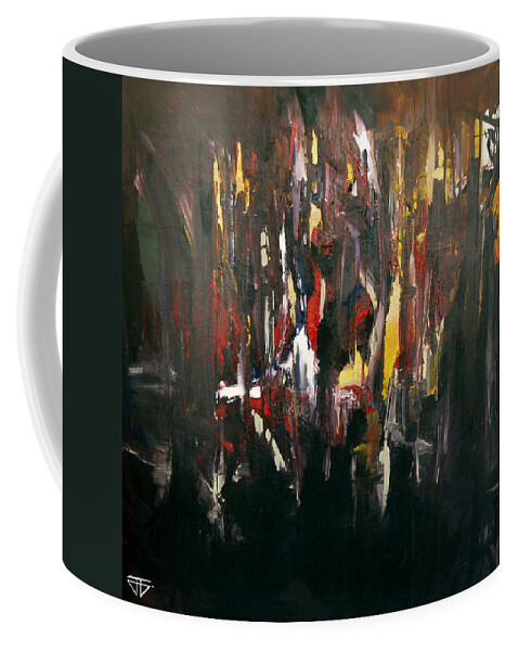  Coffee Mug featuring the painting Deep Thought by John Gholson