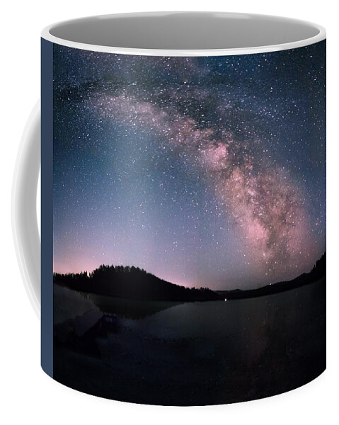 Dakota Coffee Mug featuring the photograph Deerfield Lake Milky Way by Greni Graph