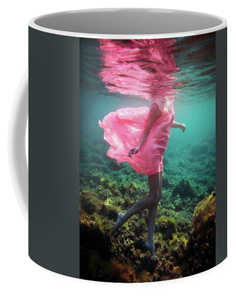 Swim Coffee Mug featuring the photograph Delicate Mermaid by Gemma Silvestre