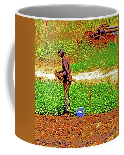 Organic Farming Coffee Mug featuring the photograph Delta Organic Farmer by Joseph Coulombe
