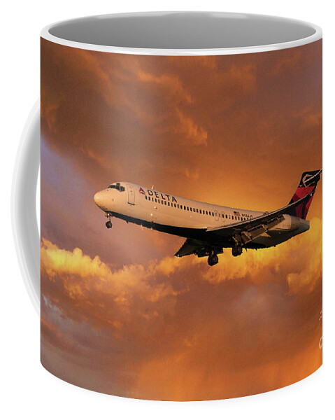 Delta Coffee Mug featuring the digital art Delta_Boeing 717-200 N934AT by Airpower Art