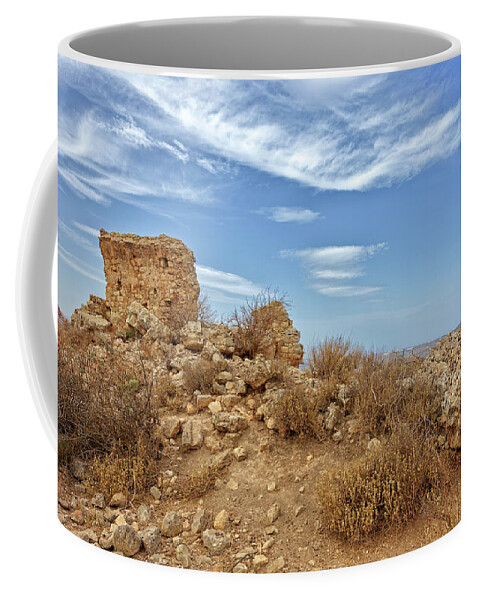 Temple Coffee Mug featuring the photograph Demeter's temple ruins by Paul Cowan