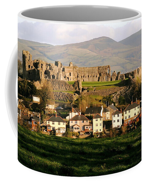 Wales Coffee Mug featuring the photograph Denbigh Castle by Harry Robertson