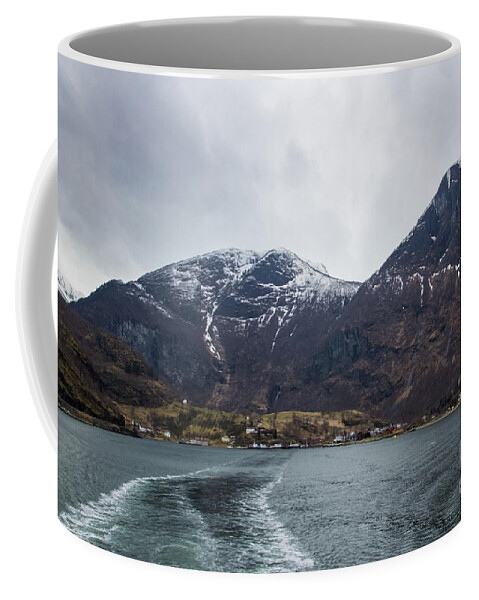 Flam Coffee Mug featuring the photograph Departing Flam by Suzanne Luft