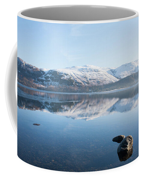 Landscape Coffee Mug featuring the photograph Derwentwater Rocks by Pete Walkden