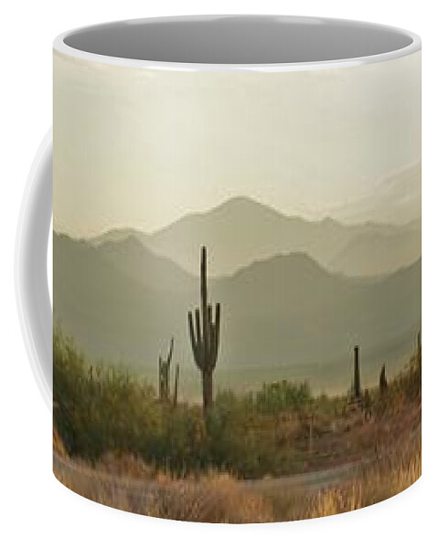 Arizona Coffee Mug featuring the photograph Desert Hills by Julie Lueders 