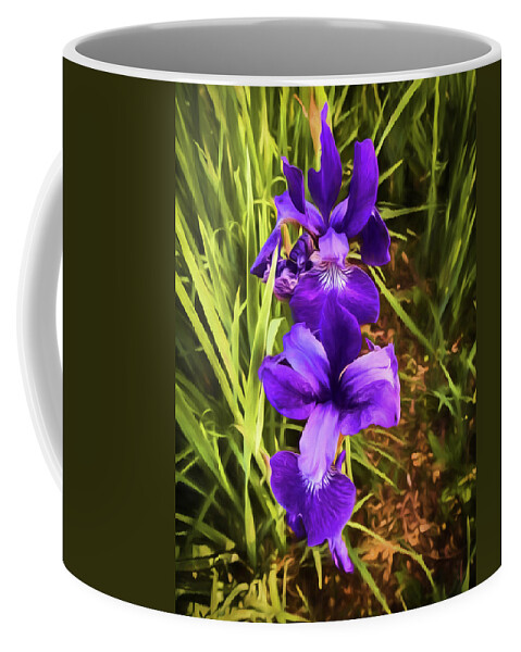 Flowers Coffee Mug featuring the photograph Desert Iris by Penny Lisowski